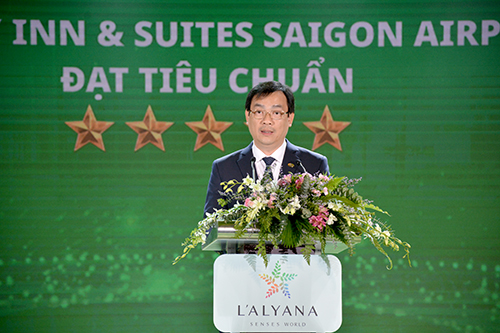 Tổng cục trưởng Tổng cục Du lịch Nguyễn Trùng Khánh phát biểu tại buổi lễ